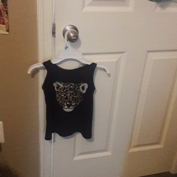 The Children's Place Other - Children's Place Leopard tank with sequences.